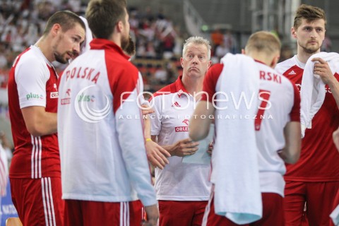  02.06.2018 LODZ <br />SIATKOWKA MEZCZYZN SIATKARSKA LIGA NARODOW MEZCZYZN 2018 <br />FIVB VOLLEYBALL NATIONS LEAGUE 2018 <br />MECZ POLSKA - CHINY ( Poland - China ) <br />N/Z VITAL HEYNEN - I TRENER ( HEAD COACH ) DAWID KONARSKI PIOTR NOWAKOWSKI PAWEL ZATORSKI <br /> 