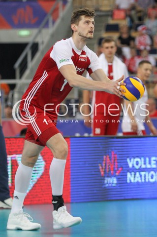  02.06.2018 LODZ <br />SIATKOWKA MEZCZYZN SIATKARSKA LIGA NARODOW MEZCZYZN 2018 <br />FIVB VOLLEYBALL NATIONS LEAGUE 2018 <br />MECZ POLSKA - CHINY ( Poland - China ) <br />N/Z PIOTR NOWAKOWSKI SYLWETKA <br /> 