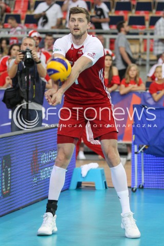  02.06.2018 LODZ <br />SIATKOWKA MEZCZYZN SIATKARSKA LIGA NARODOW MEZCZYZN 2018 <br />FIVB VOLLEYBALL NATIONS LEAGUE 2018 <br />MECZ POLSKA - CHINY ( Poland - China ) <br />N/Z PIOTR NOWAKOWSKI SYLWETKA <br /> 