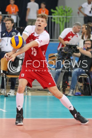  02.06.2018 LODZ <br />SIATKOWKA MEZCZYZN SIATKARSKA LIGA NARODOW MEZCZYZN 2018 <br />FIVB VOLLEYBALL NATIONS LEAGUE 2018 <br />MECZ POLSKA - CHINY ( Poland - China ) <br />N/Z JAKUB KOCHANOWSKI SYLWETKA <br /> 