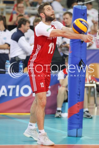  02.06.2018 LODZ <br />SIATKOWKA MEZCZYZN SIATKARSKA LIGA NARODOW MEZCZYZN 2018 <br />FIVB VOLLEYBALL NATIONS LEAGUE 2018 <br />MECZ POLSKA - CHINY ( Poland - China ) <br />N/Z GRZEGORZ LOMACZ SYLWETKA <br /> 