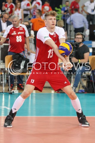  02.06.2018 LODZ <br />SIATKOWKA MEZCZYZN SIATKARSKA LIGA NARODOW MEZCZYZN 2018 <br />FIVB VOLLEYBALL NATIONS LEAGUE 2018 <br />MECZ POLSKA - CHINY ( Poland - China ) <br />N/Z JAKUB KOCHANOWSKI SYLWETKA <br /> 