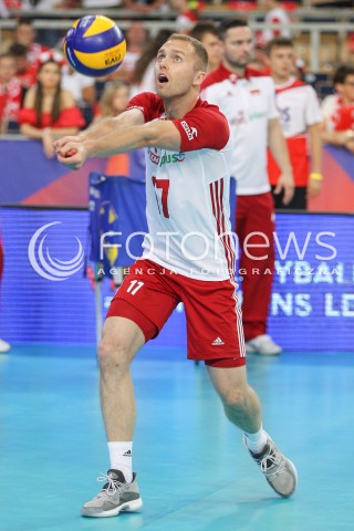 02.06.2018 LODZ <br />SIATKOWKA MEZCZYZN SIATKARSKA LIGA NARODOW MEZCZYZN 2018 <br />FIVB VOLLEYBALL NATIONS LEAGUE 2018 <br />MECZ POLSKA - CHINY ( Poland - China ) <br />N/Z PAWEL ZATORSKI SYLWETKA <br /> 
