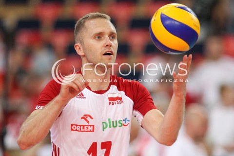  02.06.2018 LODZ <br />SIATKOWKA MEZCZYZN SIATKARSKA LIGA NARODOW MEZCZYZN 2018 <br />FIVB VOLLEYBALL NATIONS LEAGUE 2018 <br />MECZ POLSKA - CHINY ( Poland - China ) <br />N/Z PAWEL ZATORSKI SYLWETKA <br /> 