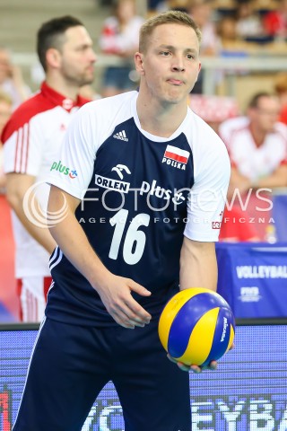  03.06.2018 LODZ <br />
SIATKOWKA MEZCZYZN SIATKARSKA LIGA NARODOW MEZCZYZN 2018 <br />
FIVB VOLLEYBALL NATIONS LEAGUE 2018 <br />
MECZ POLSKA - NIEMCY ( Poland - Germany ) <br />
N/Z MICHAL ZUREK SYLWETKA<br />
 