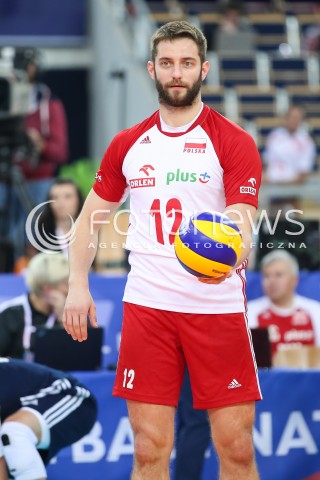  03.06.2018 LODZ <br />
SIATKOWKA MEZCZYZN SIATKARSKA LIGA NARODOW MEZCZYZN 2018 <br />
FIVB VOLLEYBALL NATIONS LEAGUE 2018 <br />
MECZ POLSKA - NIEMCY ( Poland - Germany ) <br />
N/Z GRZEGORZ LOMACZ SYLWETKA<br />
 