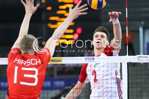  03.06.2018 LODZ <br />
SIATKOWKA MEZCZYZN SIATKARSKA LIGA NARODOW MEZCZYZN 2018 <br />
FIVB VOLLEYBALL NATIONS LEAGUE 2018 <br />
MECZ POLSKA - NIEMCY ( Poland - Germany ) <br />
N/Z MACIEJ MUZAJ<br />
 