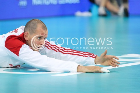  03.06.2018 LODZ <br />
SIATKOWKA MEZCZYZN SIATKARSKA LIGA NARODOW MEZCZYZN 2018 <br />
FIVB VOLLEYBALL NATIONS LEAGUE 2018 <br />
MECZ POLSKA - NIEMCY ( Poland - Germany ) <br />
N/Z BARTOSZ KUREK SYLWETKA <br />
 