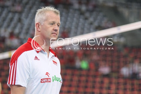  03.06.2018 LODZ <br />
SIATKOWKA MEZCZYZN SIATKARSKA LIGA NARODOW MEZCZYZN 2018 <br />
FIVB VOLLEYBALL NATIONS LEAGUE 2018 <br />
MECZ POLSKA - NIEMCY ( Poland - Germany ) <br />
N/Z VITAL HEYNEN - I TRENER ( HEAD COACH ) SYLWETKA <br />
 