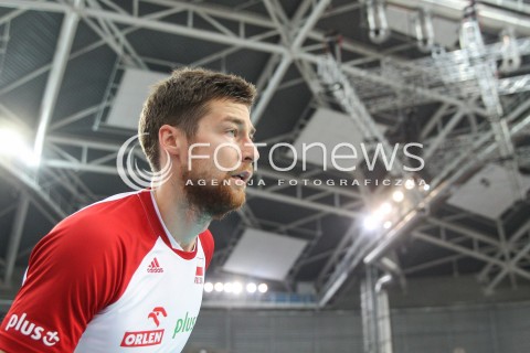  03.06.2018 LODZ <br />
SIATKOWKA MEZCZYZN SIATKARSKA LIGA NARODOW MEZCZYZN 2018 <br />
FIVB VOLLEYBALL NATIONS LEAGUE 2018 <br />
MECZ POLSKA - NIEMCY ( Poland - Germany ) <br />
N/Z MICHAL KUBIAK SYLWETKA <br />
 