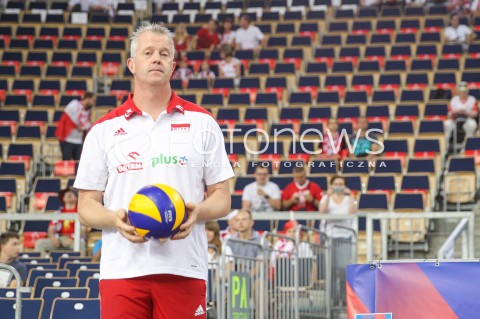  03.06.2018 LODZ <br />
SIATKOWKA MEZCZYZN SIATKARSKA LIGA NARODOW MEZCZYZN 2018 <br />
FIVB VOLLEYBALL NATIONS LEAGUE 2018 <br />
MECZ POLSKA - NIEMCY ( Poland - Germany ) <br />
N/Z VITAL HEYNEN - I TRENER ( HEAD COACH ) SYLWETKA <br />
 