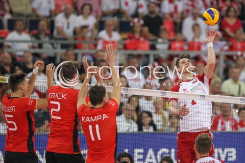  03.06.2018 LODZ <br />SIATKOWKA MEZCZYZN SIATKARSKA LIGA NARODOW MEZCZYZN 2018 <br />FIVB VOLLEYBALL NATIONS LEAGUE 2018 <br />MECZ POLSKA - NIEMCY ( Poland - Germany ) <br />N/Z MACIEJ MUZAJ <br /> 