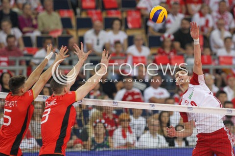  03.06.2018 LODZ <br />SIATKOWKA MEZCZYZN SIATKARSKA LIGA NARODOW MEZCZYZN 2018 <br />FIVB VOLLEYBALL NATIONS LEAGUE 2018 <br />MECZ POLSKA - NIEMCY ( Poland - Germany ) <br />N/Z MACIEJ MUZAJ <br /> 