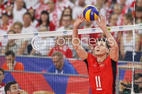  03.06.2018 LODZ <br />
SIATKOWKA MEZCZYZN SIATKARSKA LIGA NARODOW MEZCZYZN 2018 <br />
FIVB VOLLEYBALL NATIONS LEAGUE 2018 <br />
MECZ POLSKA - NIEMCY ( Poland - Germany ) <br />
N/Z LUKAS KAMPA SYLWETKA <br />
 