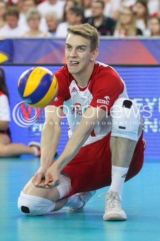  03.06.2018 LODZ <br />
SIATKOWKA MEZCZYZN SIATKARSKA LIGA NARODOW MEZCZYZN 2018 <br />
FIVB VOLLEYBALL NATIONS LEAGUE 2018 <br />
MECZ POLSKA - NIEMCY ( Poland - Germany ) <br />
N/Z ARTUR SZALPUK SYLWETKA <br />
 