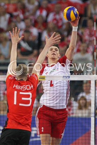 03.06.2018 LODZ <br />SIATKOWKA MEZCZYZN SIATKARSKA LIGA NARODOW MEZCZYZN 2018 <br />FIVB VOLLEYBALL NATIONS LEAGUE 2018 <br />MECZ POLSKA - NIEMCY ( Poland - Germany ) <br />N/Z MACIEJ MUZAJ <br /> 