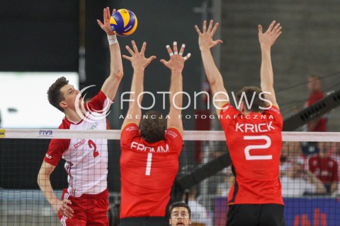  03.06.2018 LODZ <br />SIATKOWKA MEZCZYZN SIATKARSKA LIGA NARODOW MEZCZYZN 2018 <br />FIVB VOLLEYBALL NATIONS LEAGUE 2018 <br />MECZ POLSKA - NIEMCY ( Poland - Germany ) <br />N/Z MACIEJ MUZAJ <br /> 
