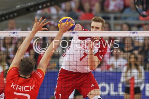  03.06.2018 LODZ <br />SIATKOWKA MEZCZYZN SIATKARSKA LIGA NARODOW MEZCZYZN 2018 <br />FIVB VOLLEYBALL NATIONS LEAGUE 2018 <br />MECZ POLSKA - NIEMCY ( Poland - Germany ) <br />N/Z ARTUR SZALPUK <br /> 