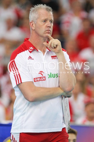  03.06.2018 LODZ <br />
SIATKOWKA MEZCZYZN SIATKARSKA LIGA NARODOW MEZCZYZN 2018 <br />
FIVB VOLLEYBALL NATIONS LEAGUE 2018 <br />
MECZ POLSKA - NIEMCY ( Poland - Germany ) <br />
N/Z VITAL HEYNEN - I TRENER ( HEAD COACH ) SYLWETKA <br />
 