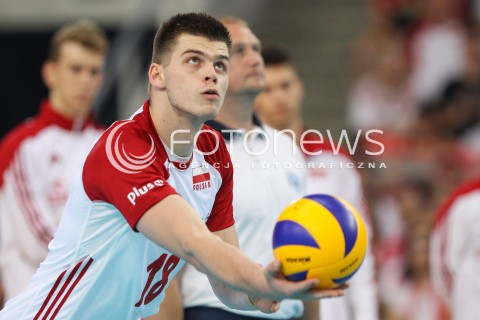  03.06.2018 LODZ <br />
SIATKOWKA MEZCZYZN SIATKARSKA LIGA NARODOW MEZCZYZN 2018 <br />
FIVB VOLLEYBALL NATIONS LEAGUE 2018 <br />
MECZ POLSKA - NIEMCY ( Poland - Germany ) <br />
N/Z BARTOSZ KWOLEK SYLWETKA <br />
 