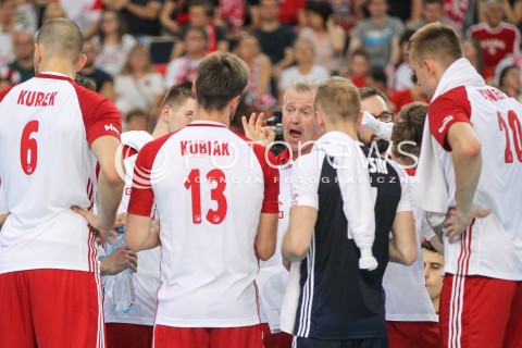  03.06.2018 LODZ <br />SIATKOWKA MEZCZYZN SIATKARSKA LIGA NARODOW MEZCZYZN 2018 <br />FIVB VOLLEYBALL NATIONS LEAGUE 2018 <br />MECZ POLSKA - NIEMCY ( Poland - Germany ) <br />N/Z VITAL HEYNEN - I TRENER ( HEAD COACH ) <br /> 