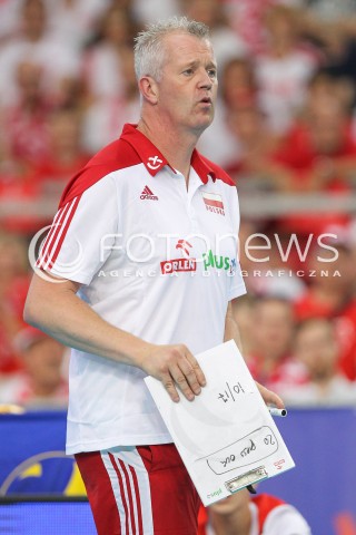  03.06.2018 LODZ <br />
SIATKOWKA MEZCZYZN SIATKARSKA LIGA NARODOW MEZCZYZN 2018 <br />
FIVB VOLLEYBALL NATIONS LEAGUE 2018 <br />
MECZ POLSKA - NIEMCY ( Poland - Germany ) <br />
N/Z VITAL HEYNEN - I TRENER ( HEAD COACH ) SYLWETKA <br />
 