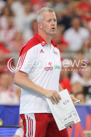  03.06.2018 LODZ <br />SIATKOWKA MEZCZYZN SIATKARSKA LIGA NARODOW MEZCZYZN 2018 <br />FIVB VOLLEYBALL NATIONS LEAGUE 2018 <br />MECZ POLSKA - NIEMCY ( Poland - Germany ) <br />N/Z VITAL HEYNEN - I TRENER ( HEAD COACH ) SYLWETKA <br /> 