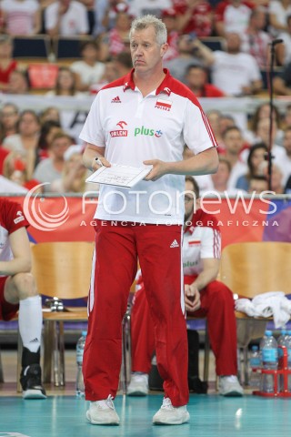  03.06.2018 LODZ <br />SIATKOWKA MEZCZYZN SIATKARSKA LIGA NARODOW MEZCZYZN 2018 <br />FIVB VOLLEYBALL NATIONS LEAGUE 2018 <br />MECZ POLSKA - NIEMCY ( Poland - Germany ) <br />N/Z VITAL HEYNEN - I TRENER ( HEAD COACH ) SYLWETKA <br /> 