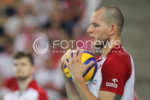  03.06.2018 LODZ <br />SIATKOWKA MEZCZYZN SIATKARSKA LIGA NARODOW MEZCZYZN 2018 <br />FIVB VOLLEYBALL NATIONS LEAGUE 2018 <br />MECZ POLSKA - NIEMCY ( Poland - Germany ) <br />N/Z BARTOSZ KUREK SYLWETKA <br /> 