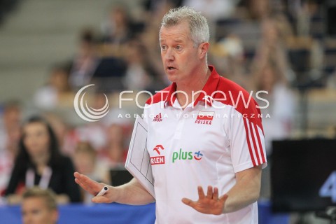  03.06.2018 LODZ <br />SIATKOWKA MEZCZYZN SIATKARSKA LIGA NARODOW MEZCZYZN 2018 <br />FIVB VOLLEYBALL NATIONS LEAGUE 2018 <br />MECZ POLSKA - NIEMCY ( Poland - Germany ) <br />N/Z VITAL HEYNEN - I TRENER ( HEAD COACH ) SYLWETKA <br /> 
