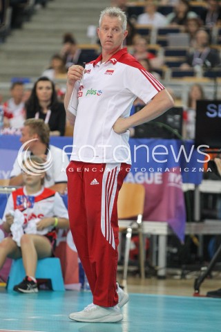  03.06.2018 LODZ <br />SIATKOWKA MEZCZYZN SIATKARSKA LIGA NARODOW MEZCZYZN 2018 <br />FIVB VOLLEYBALL NATIONS LEAGUE 2018 <br />MECZ POLSKA - NIEMCY ( Poland - Germany ) <br />N/Z VITAL HEYNEN - I TRENER ( HEAD COACH ) SYLWETKA <br /> 