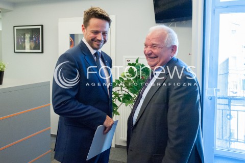  04.06.2018 WARSZAWA<br />KONFERENCJA PO W WARSZAWIE<br />N/Z JOSEPH DAUL RAFAL TRASKOWSKI<br /> 
