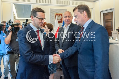  05.06.2018 WARSZAWA<br />POSIEDZENIE RADY MINISTROW<br />N/Z MATEUSZ MORAWIECKI JOACHIM BRUDZINSKI MARIUSZ BLASZCZAK<br /> 
