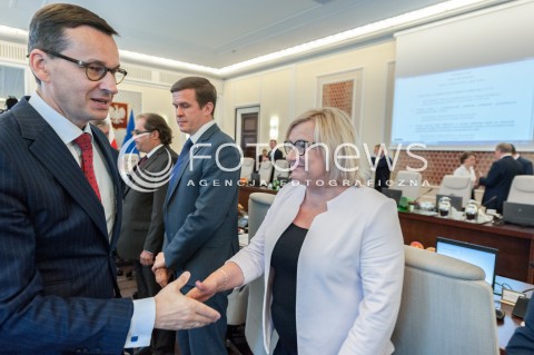  05.06.2018 WARSZAWA<br />POSIEDZENIE RADY MINISTROW<br />N/Z MATEUSZ MORAWIECKI BEATA KEMPA<br /> 