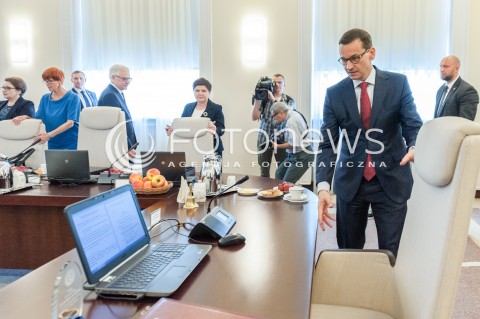  05.06.2018 WARSZAWA<br />POSIEDZENIE RADY MINISTROW<br />N/Z MATEUSZ MORAWIECKI BEATA SZYDLO <br /> 
