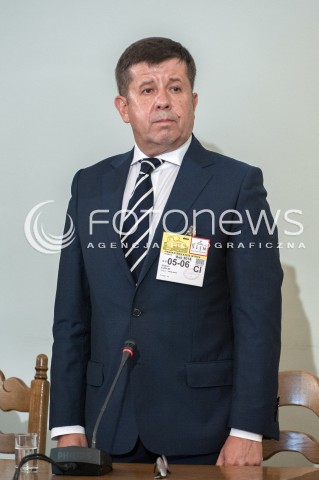  05.06.2018 WARSZAWA<br />POSIEDZENIE KOMISJI DS AMBER GOLD<br />N/Z MARIAN JANICKI<br /> 