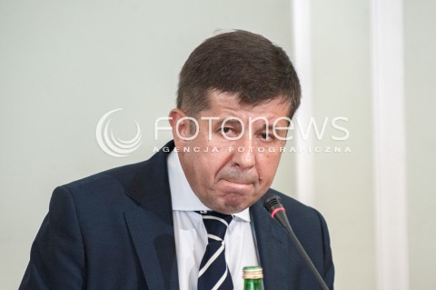  05.06.2018 WARSZAWA<br />POSIEDZENIE KOMISJI DS AMBER GOLD<br />N/Z MARIAN JANICKI<br /> 