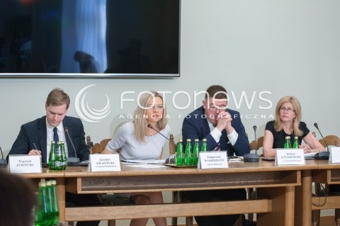  05.06.2018 WARSZAWA<br />POSIEDZENIE KOMISJI DS AMBER GOLD<br />N/Z JAROSLAW KRAJEWSKI MALGORZATA WASSERMANN TOMASZ RZYMKOWSKI IWONA ARENT<br /> 