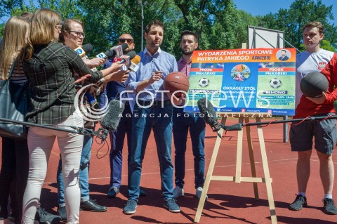  06.06.2018 WARSZAWA<br />KONFERENCJA WYDARZENIA SPORTOWE PATRYKA JAKIEGO<br />N/Z PATRYK JAKI<br /> 