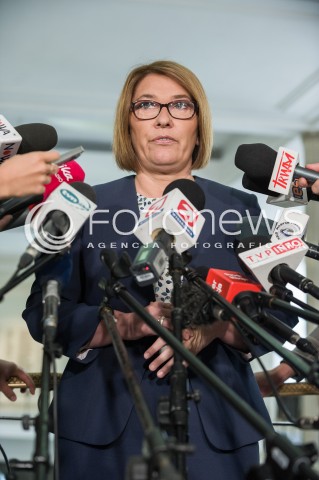  06.06.2018 WARSZAWA<br />POSIEDZENIE SEJMU<br />DEBATA I GLOSOWANIE NAD WNIOSKIEM O WOTUM NIEUFNOSCI DLA MINISTER RODZINY ELZBIETY RAFALSKIEJ I WICEPREMIER BEATY SZYDLO<br />N/Z BEATA MAZUREK<br /> 