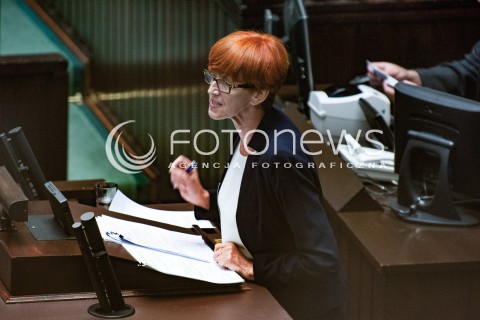  06.06.2018 WARSZAWA<br />POSIEDZENIE SEJMU<br />DEBATA I GLOSOWANIE NAD WNIOSKIEM O WOTUM NIEUFNOSCI DLA MINISTER RODZINY ELZBIETY RAFALSKIEJ I WICEPREMIER BEATY SZYDLO<br />N/Z ELZBIETA RAFALSKA<br /> 