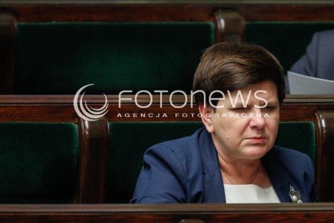  07.06.2018 WARSZAWA SEJM <br />POSIEDZENIE SEJMU<br />N/Z BEATA SZYDLO<br /> 