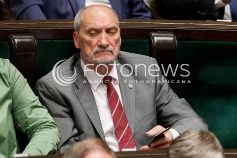  07.06.2018 WARSZAWA SEJM <br />POSIEDZENIE SEJMU<br />N/Z ANTONI MACIEREWICZ<br /> 