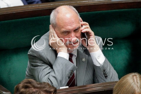  07.06.2018 WARSZAWA SEJM <br />POSIEDZENIE SEJMU<br />N/Z ANTONI MACIEREWICZ<br /> 
