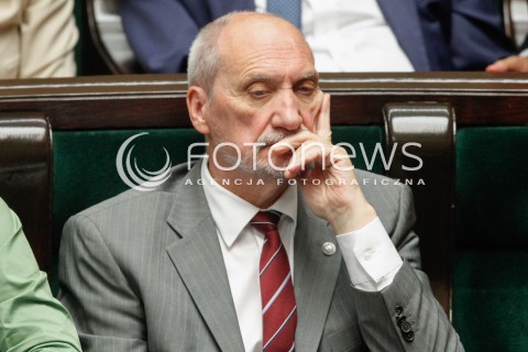  07.06.2018 WARSZAWA SEJM <br />POSIEDZENIE SEJMU<br />N/Z ANTONI MACIEREWICZ<br /> 
