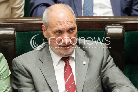  07.06.2018 WARSZAWA SEJM <br />POSIEDZENIE SEJMU<br />N/Z ANTONI MACIEREWICZ<br /> 