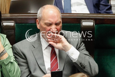  07.06.2018 WARSZAWA SEJM <br />POSIEDZENIE SEJMU<br />N/Z ANTONI MACIEREWICZ<br /> 