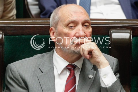 07.06.2018 WARSZAWA SEJM <br />POSIEDZENIE SEJMU<br />N/Z ANTONI MACIEREWICZ<br /> 