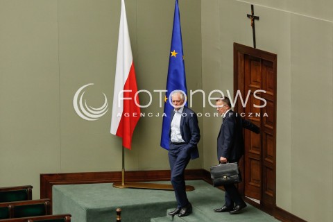  07.06.2018 WARSZAWA SEJM <br />POSIEDZENIE SEJMU<br />N/Z JAROSLAW GOWIN JAROSLAW SELLIN<br /> 