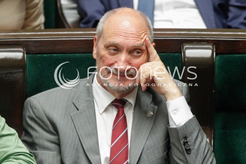 07.06.2018 WARSZAWA SEJM <br />POSIEDZENIE SEJMU<br />N/Z ANTONI MACIEREWICZ<br /> 